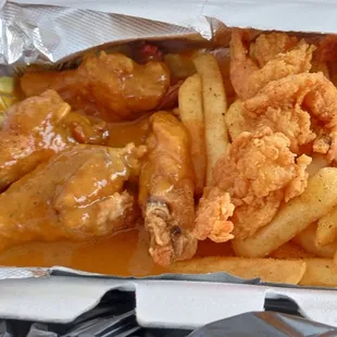 chicken and french fries