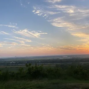 Lookout view of Amazing sunset