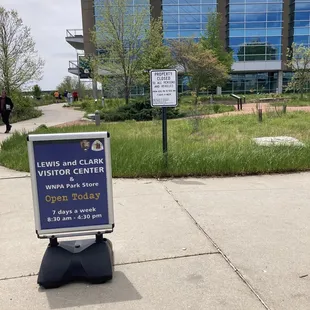 The back entrance, near the Bob Kerrey Pedestrian Bridge