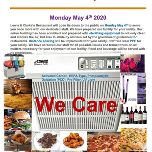 a variety of food items