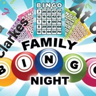 We have Bingo every Tuesday@6pm. Check out our Facebook page for events and specials!!!