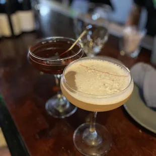 Main-hattan and French Martini