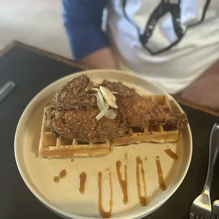 Chicken &amp; waffles, absolutely delish!