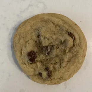 a chocolate chip cookie
