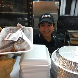 Carnitas! Freshly cooked and ready-made.