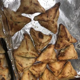 Homemade spinach pies