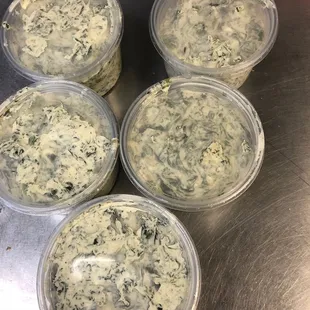 Homemade spinach dip
