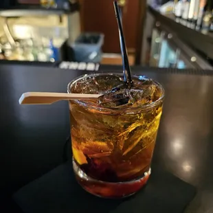  drink in a glass