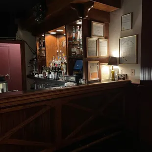 he bar area