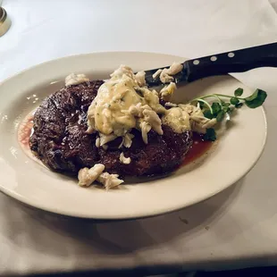 Ribeye Oscar style