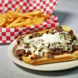 Philly Cheese Steak and Fries