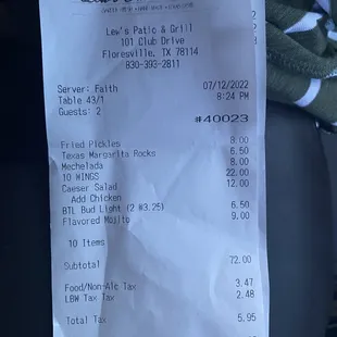 Prices...