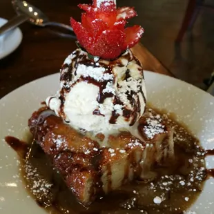 Bread pudding for dessert!  Yum!
