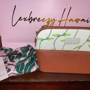 Cotton blouse and clutch purse with beautiful shopping bag for my purchase