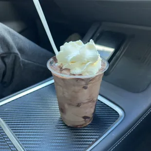 Brownie concrete with whip cream ($9)