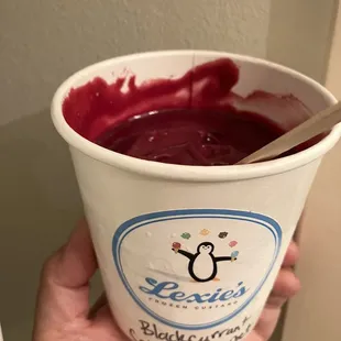 Blackcurrant Cabernet Sorbet!