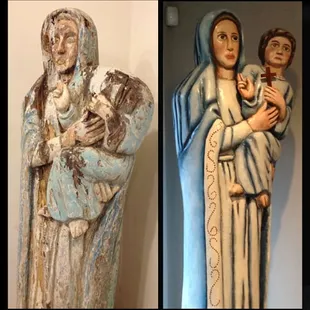 Restoring sculpture is another specialty our shop loves to work with.