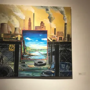 Art inside of the gallery