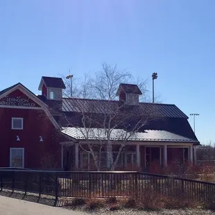 Concession building (lighted ball fields behind building)