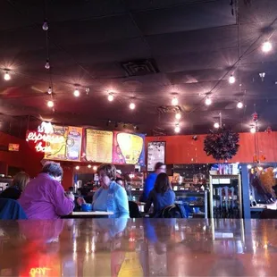 customers sitting at tables