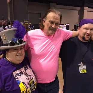This is where my hubby and I met Jake &quot;the Snake&quot; Roberts.  Jake is a very nice man and much taller than I had realized.