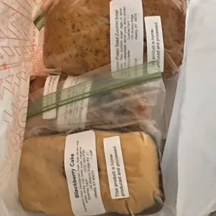 Fresh mini loafs