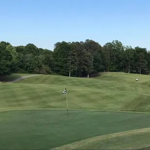 No. 18 fairway and green Lexington Golf Club.