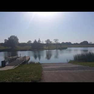 Boat dock near the trails &amp; playground