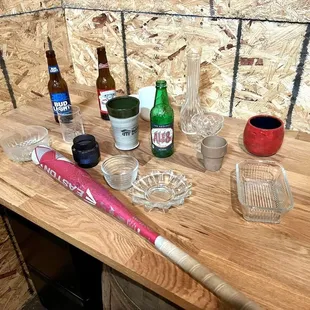 A standard package includes a variety of 15 glass and ceramic items!