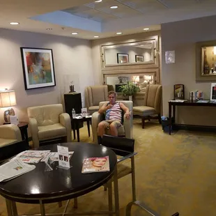 The waiting room for the Lexus dealership fresh hot cookies anything you want to drink non-alcoholic of course I love this dealership