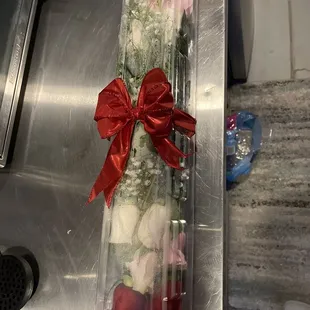 Complimentary dozen roses for your business.