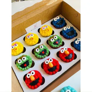 Sesame Street cupcakes