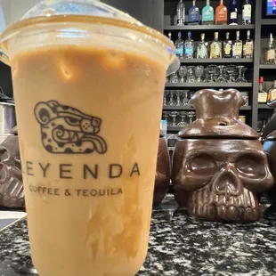 Iced coffee.