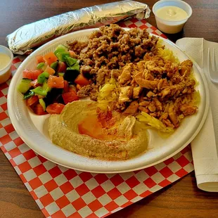 Chicken and Gyro plate
