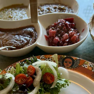 Four Vegetarian Sampler