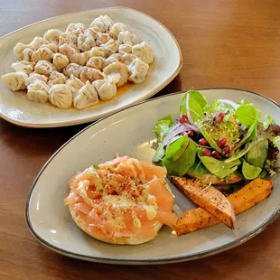 Beef Manti, Bagel &amp; Lox