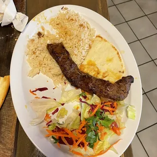 a plate of food on a table