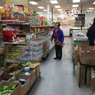 Inside of the supermarket