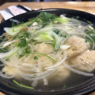 Wonton Noodle Soup with Bok Choy