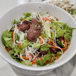 Grilled Pork Sausage Vermicelli Noodle Salad