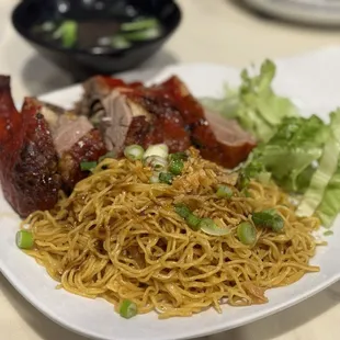 S3 Roasted Duck w/ Dry Egg Noodles