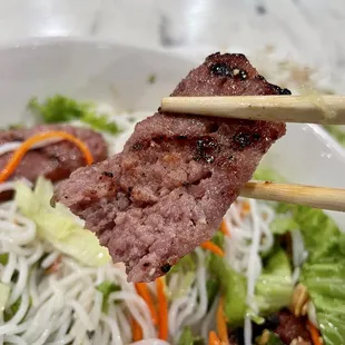 Grilled Pork Sausage Vermicelli Noodle Salad