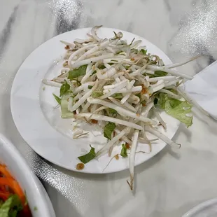 Beans Sprouts from Grilled Pork Sausage Vermicelli Noodle Salad