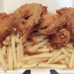 Fried Wings W/ Fries ...