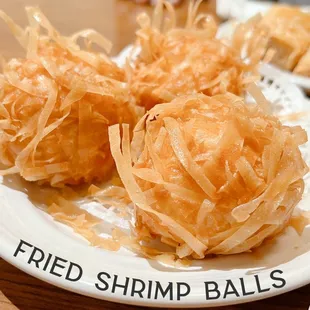 Fried shrimp balls