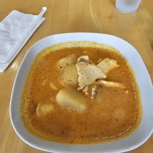 Chicken Massaman Curry - medium spice (missing in photo is the white rice it comes with)