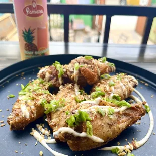 Calamansi fried chicken wings