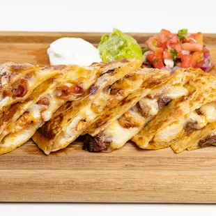 quesadillas on a cutting board