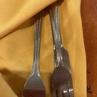 Real napkin and silverware