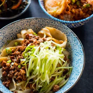 Black Bean with Pork and Hand-pulled noodles (Zha Jiang Mian)
